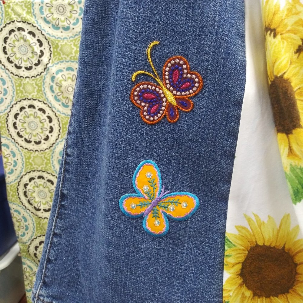 2075 Jeaniemade Size 8 Levi's 515 Bell-Bottoms - Picture 5 of 6